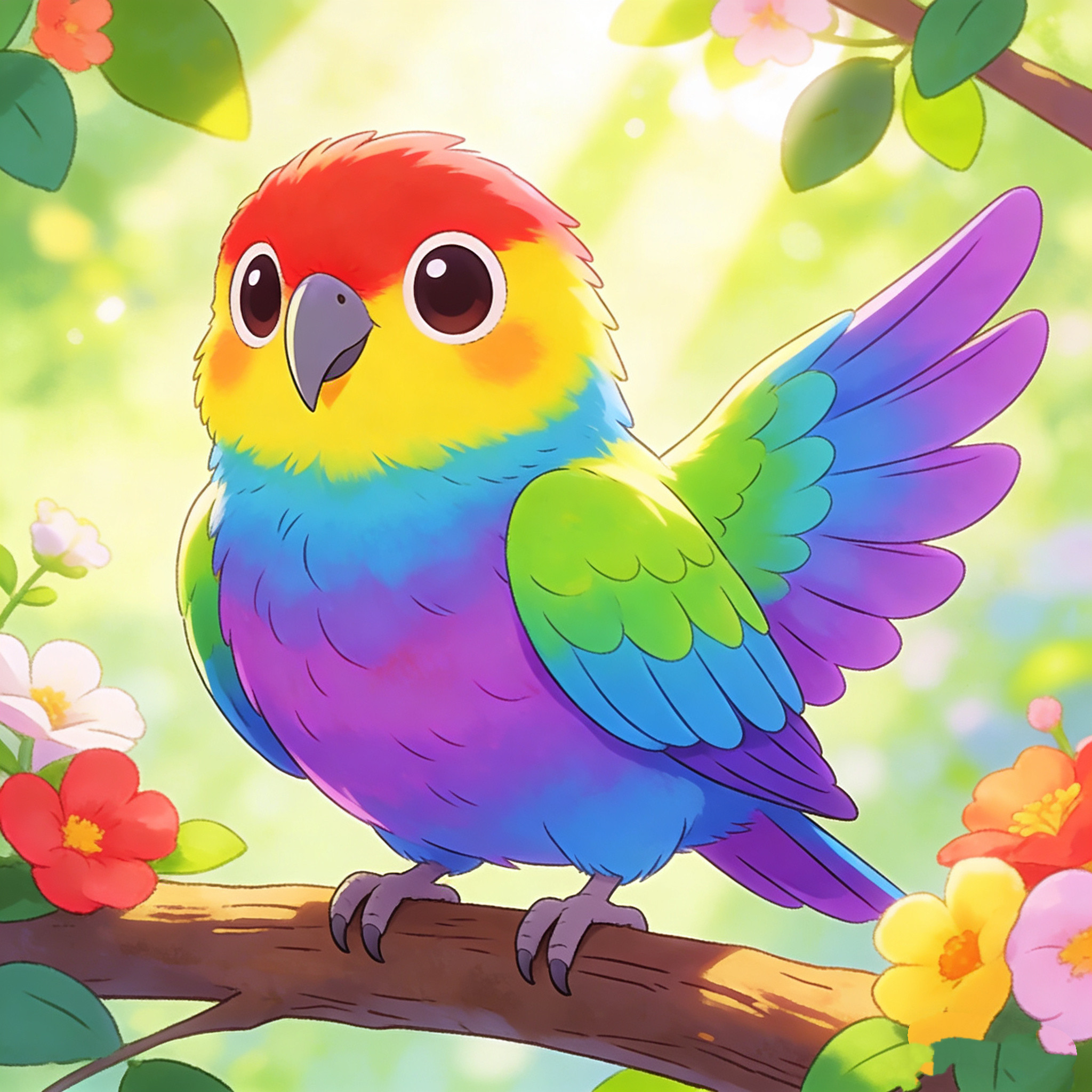 手养粘人鹦鹉可爱活泼观赏宠物鸟互动