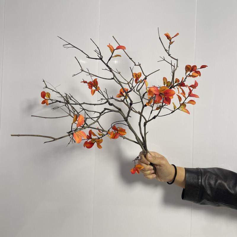 干树枝软装饰品分杈树枝摆件原木艺术造型花瓶插花干支假树叶花束