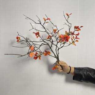干树枝软装饰品分杈树枝摆件原木艺术造型花瓶插花干支假树叶花束
