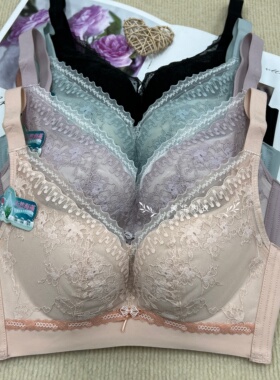 玉姿一族正品文胸7877女士薄款B杯无钢圈聚拢上托收副乳女士胸罩