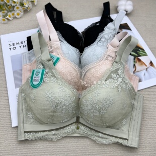 媛柔5205女士文胸加厚A罩杯小胸显大上托聚拢无钢圈胸罩性感舒适