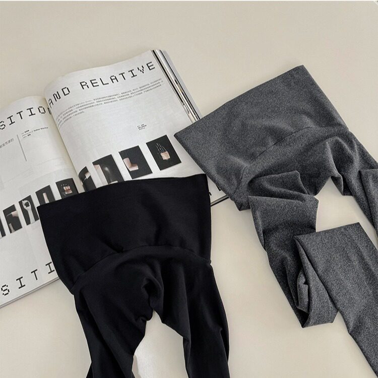 两个厚度 早秋缪系打底裤80D无缝比基尼裆高腰基础纯色连裤袜女