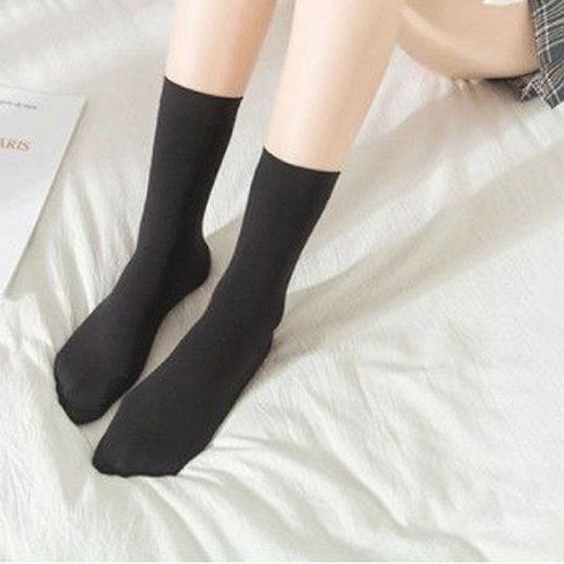 天鹅绒120D厚款男女加长短袜