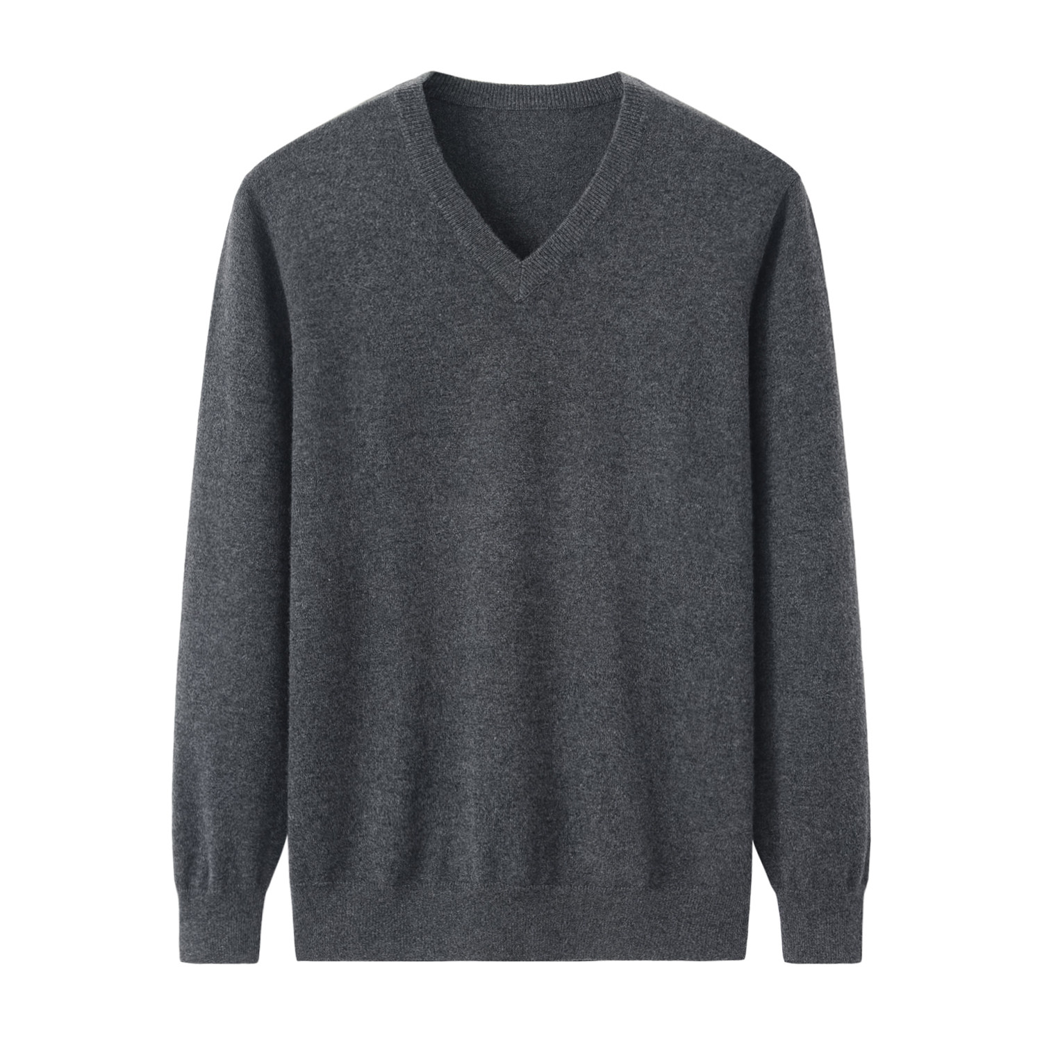 오르도스 퓨어 캐시미어 솔리드 컬러 라운드 넥 비즈니스 캐주얼 남성 풀오버 따뜻한 긴팔 니트 바닥 셔츠