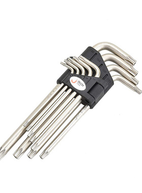 Jetech捷科工具梅花头内六角中心带孔不带孔镀镍套装家用汽修五金