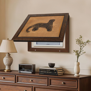 法式中古风寓意好电表箱挂画高级感电源盒遮挡电闸开关遮丑装饰画