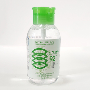 自然乐园大龙自然乐芦荟卸妆水温和不刺激卸除彩妆隔离粉底300ml