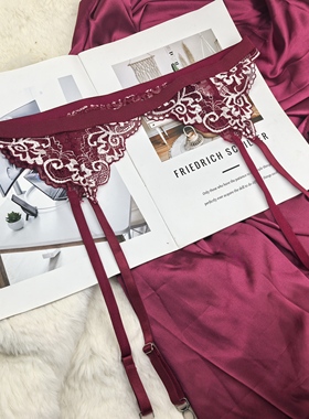 L腰围74-90cm 外贸蕾丝吊袜带