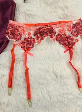 L 孤品 腰围66-76可调节 刺绣吊袜带
