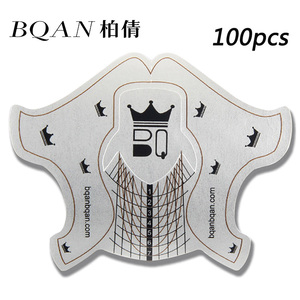 柏倩新款美甲水晶甲用延长纸托加硬加厚硬纸托美甲店用蝴蝶形指拖