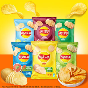 乐事原切薯片休闲零食小吃40g 6解馋零食组包休闲零食宿舍