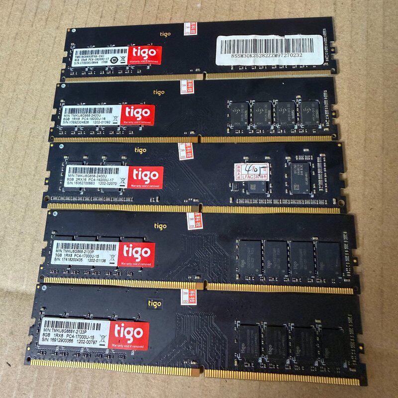 金泰克tigo DDR4 8G内存条台式机拆机件，型号TMK--议价商品