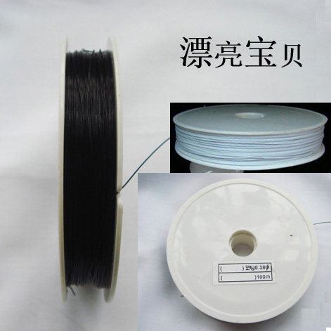 diy手工串珠饰品配件.门帘材料 水晶珠帘专用钢丝线0.38mm,饰品/流行首饰/时尚饰品新,线,淘宝优惠券,粉丝福利购,淘宝优惠卷