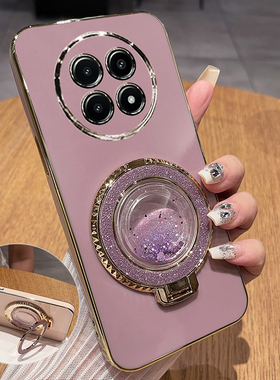 适用于真我13pro十手机壳realme13por保护硅胶套RMX3920镜头全包防摔3989软oppo新款+女加带支架plus流沙高