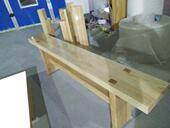 台球桌餐桌配套实木长凳