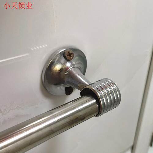 扶手固定浴室杆固定座管座挂杆衣柜底座双杆衣服挂杆圆管配件.