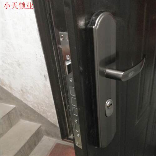 防盗门整套锁具套装加厚锁心锁体全套通用型家用大门锁双快三件.