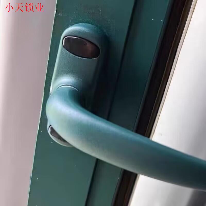老式彩铝窗户传动执手锁55孔距外推平开窗拉手50铝合金门窗把手.