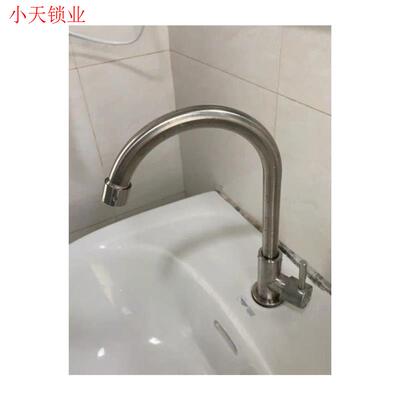 不锈钢单冷全铜水阀洗盆304热和冷水槽水槽水龙头用于家庭使用.