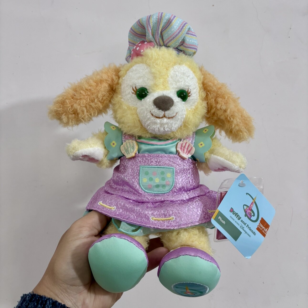 香港迪士尼乐园巡游款饼饼贝儿星黛露露玫玫OLU达菲毛SS公仔挂件