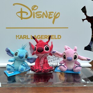 香港迪士尼星际宝贝红色史迪奇安琪李洛伊可爱卡通磁性坐肩膀公仔