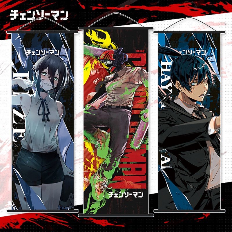 电锯人挂画帕瓦电次玛奇玛早川秋二次元动漫周边宿舍高清海报