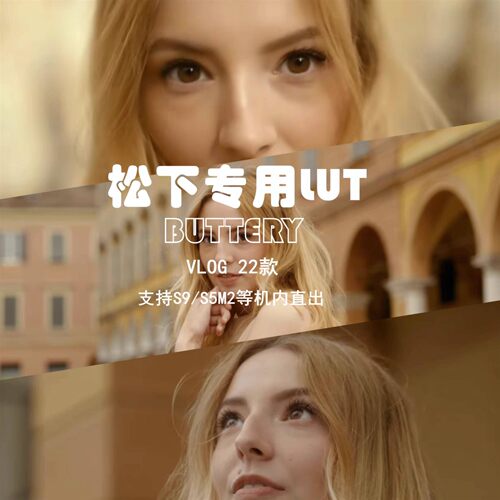 松下 Panasonic Lut Buttery vlog 22款,支持S9/s5m2等机内直出