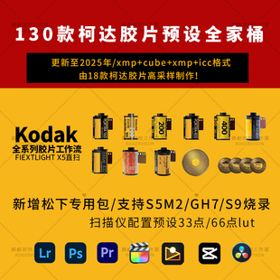 2383冲扫PRPSLR滤镜LUT 柯达胶片预设全家桶复古电影金200炮塔400