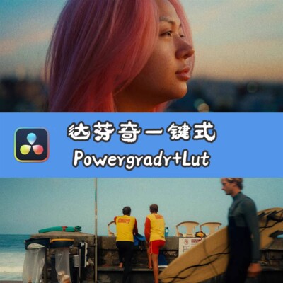 一键式达芬奇调色 One Click Powergrade+LUT Andrew Paul