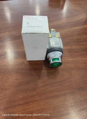 日本IDEC和泉绿色带灯自复按钮ALFN22211DNG-U 24V BST001 BST010