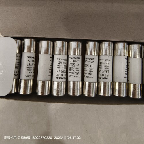 TENGEN天正/正泰熔断器 熔芯保险管RT18-32 RO15-32A 10*38陶瓷型