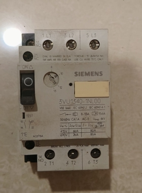 SIEMENS西门子马达断路器3VU1340-1NL00 8-13老库存停产备件