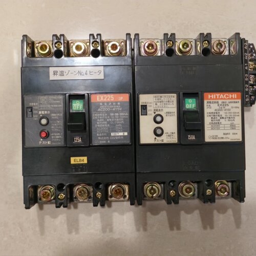 HITACHI日立漏电开关EX225 3P 125A/EX225 3P 150A老库存备件