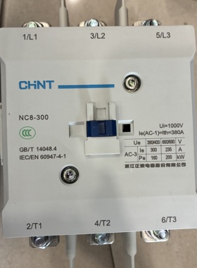 正泰CHNT交流接触器NC8-300 AC/DC220V-240V 300A