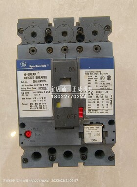 Record Plus通用GE美国产塑壳断路器SEHA36AT0150  3P 150A