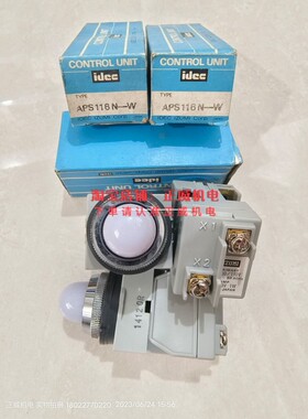 日本和泉idec白色带变压器指示灯APS116N-W 100/110V 6.3V 1W