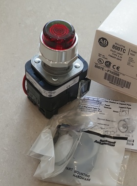 Allen-Bradley罗克韦尔红色带灯按钮800TC-PTH26R 800T-N372 220v