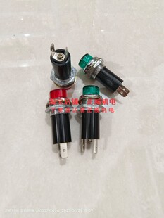 TAIWAN台湾产老款电木凸头指示灯红色绿色灯座安装孔16mm氖泡220V
