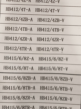 汇邦仪表HB412/4ZR-A HB412/4ZR-V HB412/4TR-A HB412/4TR-V