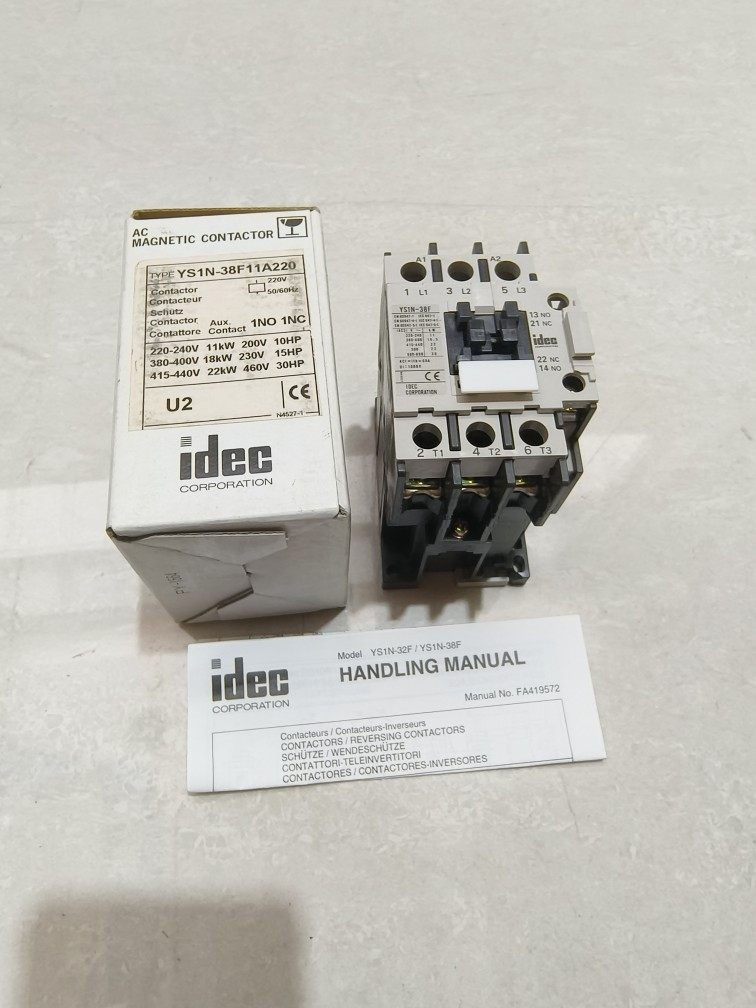 日本idec和泉接触器YS1N-38F11A220[YS1N-38F 3P+1A1B  220v]