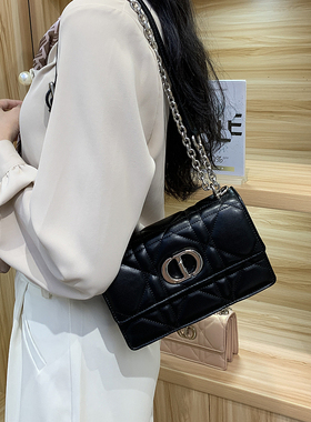 香港小香风菱格链条腋下包包女2024新款高级感轻奢小众斜挎小方包