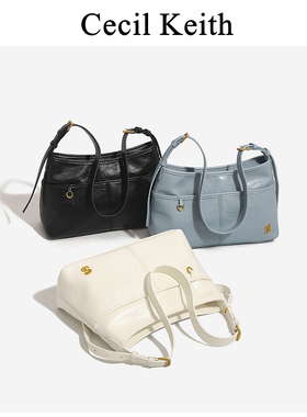 cecil keith香港包包2025夏日托特包新腋下大容量单肩斜挎hobo包