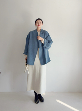 李cc·清冷感韩系温柔轻熟风羊毛大衣外套