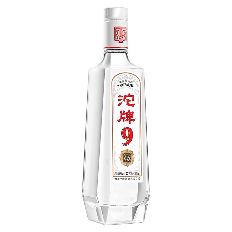 四川沱牌酒 沱牌9 t68 50度浓香型白酒480ml 单瓶 粮食酒