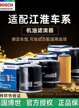 适配江淮瑞风S2/S3/S4/S5/S7/M3/M4嘉悦A5X4博世机油滤芯机滤格