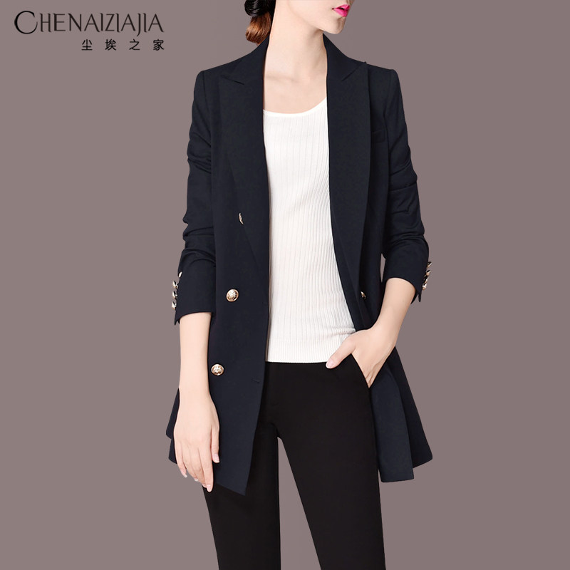 尘埃之家2025春装新款英伦风西装外套女薄款宽松时尚休闲小西服