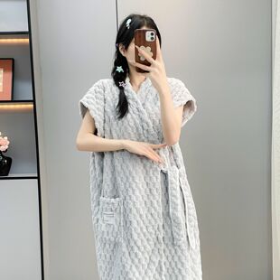 浴裙浴袍可穿式速干家用洗澡绑带裹巾2026新款比纯棉吸水睡袍浴衣