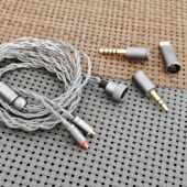 发烧级hifi升级线材石墨烯屏蔽线typeC平衡耳机线MMCX.0.78.A2DC.