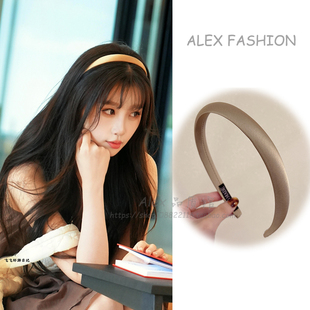 頭箍法式 簡約高級緞面發箍頭飾氣質壓發 虞書欣同款 中餐廳第八季