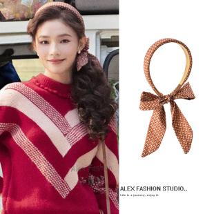 冬去春来沈冉冉林允同款 发箍复古民族风仙女森系飘带头箍发饰头饰